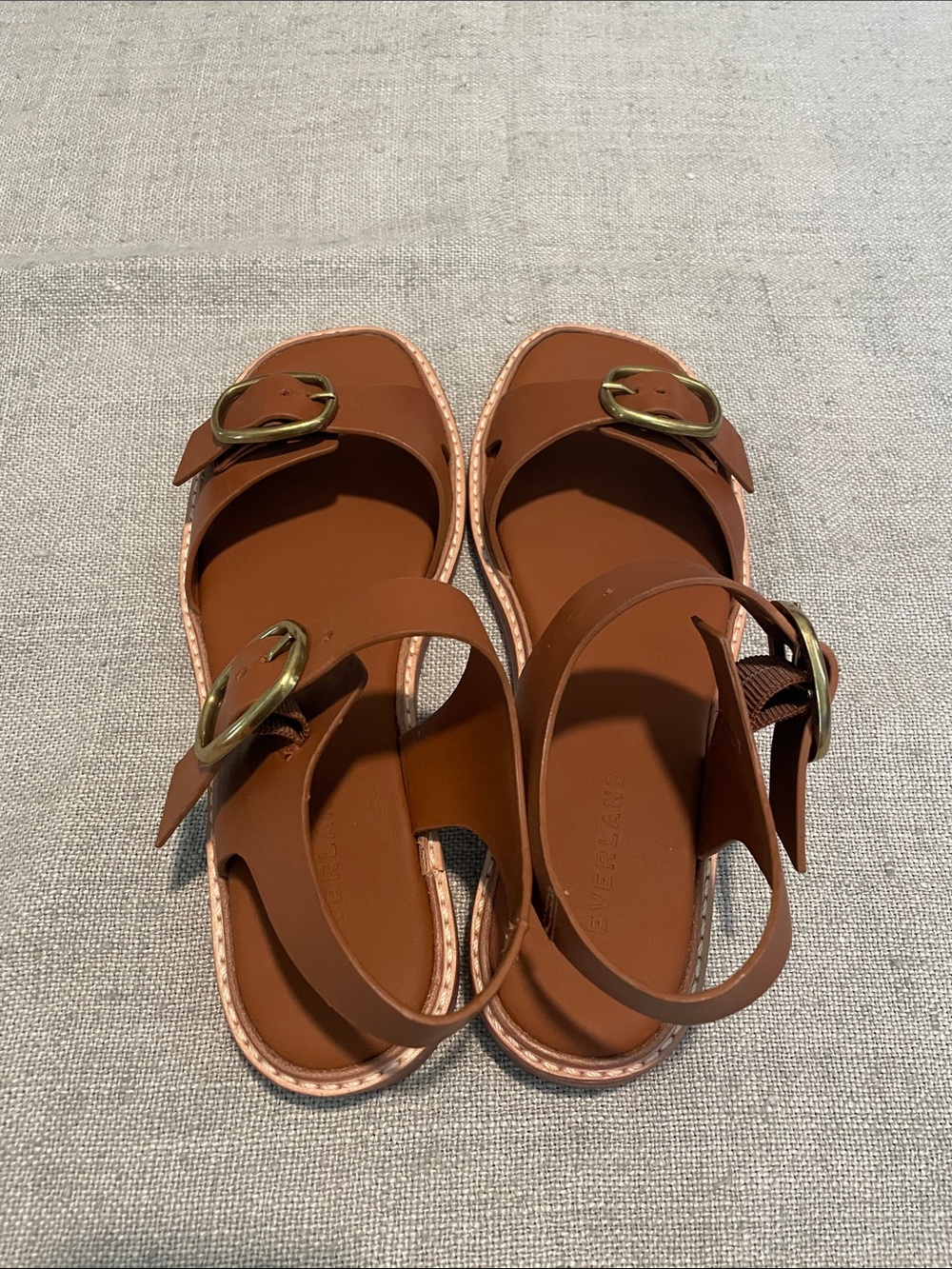Women’s Brown Buckle Strap Sandals - Picture 4 of 4